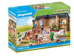 // PLAYMOBIL COURTRY - ETABLE ET CARRIÈRE POUR CHEVAUX #71238